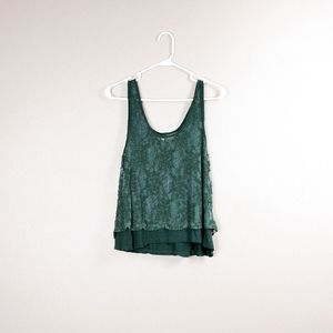 UO // Lace Layered Tank Top